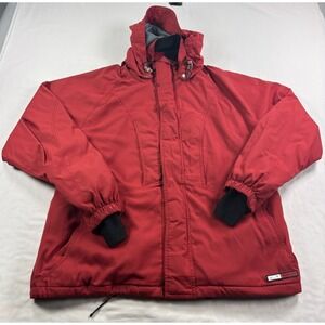 Oakley Jacket Mens Large Red Technical Snow Outdoor Full Zip Winter Ski Y2K